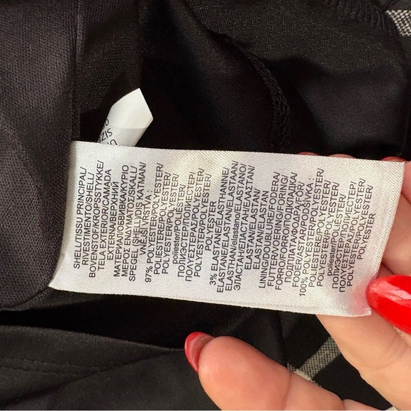 Chaps Ralph Lauren long sleeve plaid checkered midi dress size 12 - Picture 9 of 10